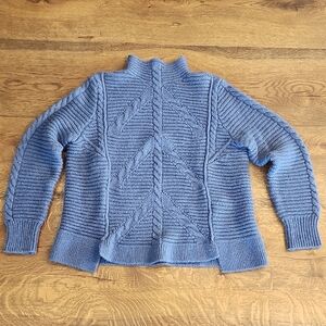 GAP Blue Cowl Neck Sweater